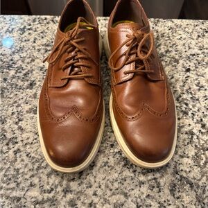 Cole Haan Brown Leather Wingtip Oxfords Size 11